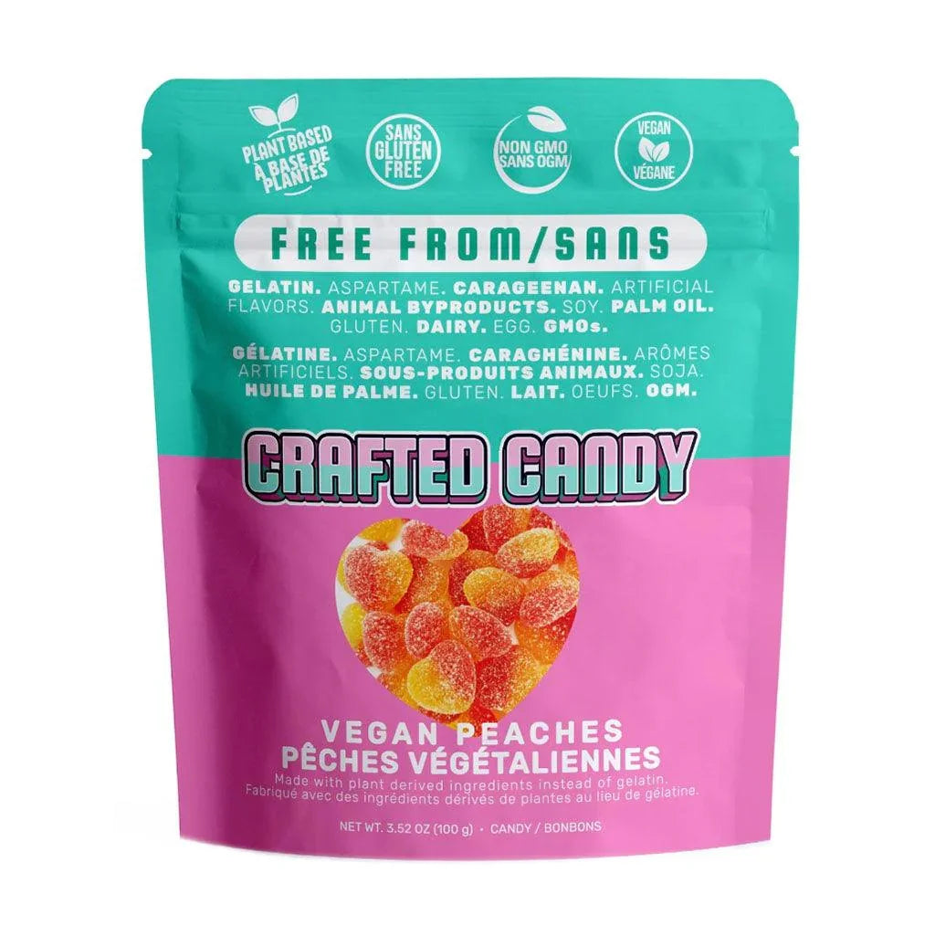 Crafted Candy Peach Heart Gummies