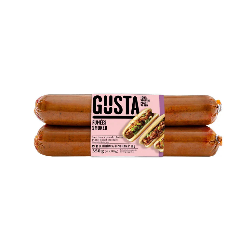 gusta saucisse de seitan épices fumées - la boite à grains