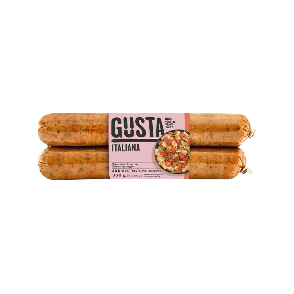 gusta saucisse de seitan italiana 350 g - la boite à grains