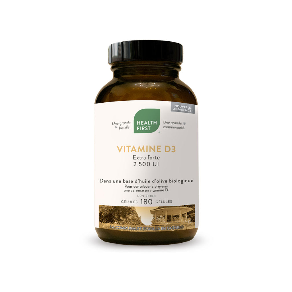 health first vitamine d3 extra forte 2500 ui 180 gélules