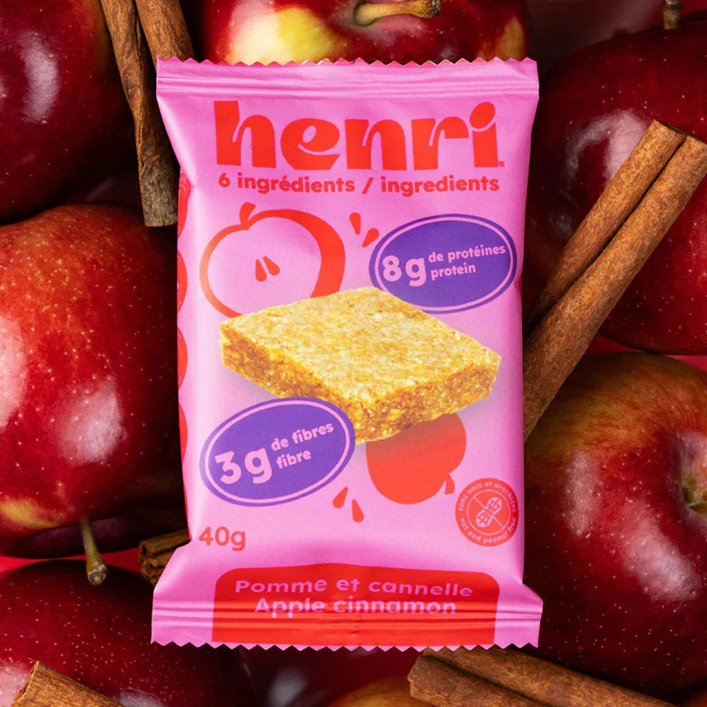 Henri apple and cinnamon nutritious square - La Boite à Grains