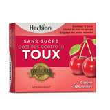 herbion pastilles contre la toux cerise sans sucre 18 pastilles