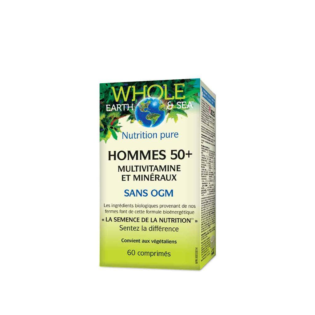Hommes 50+ Multivitamines & Minéraux Whole Earth & Sea - La Boite à Grains