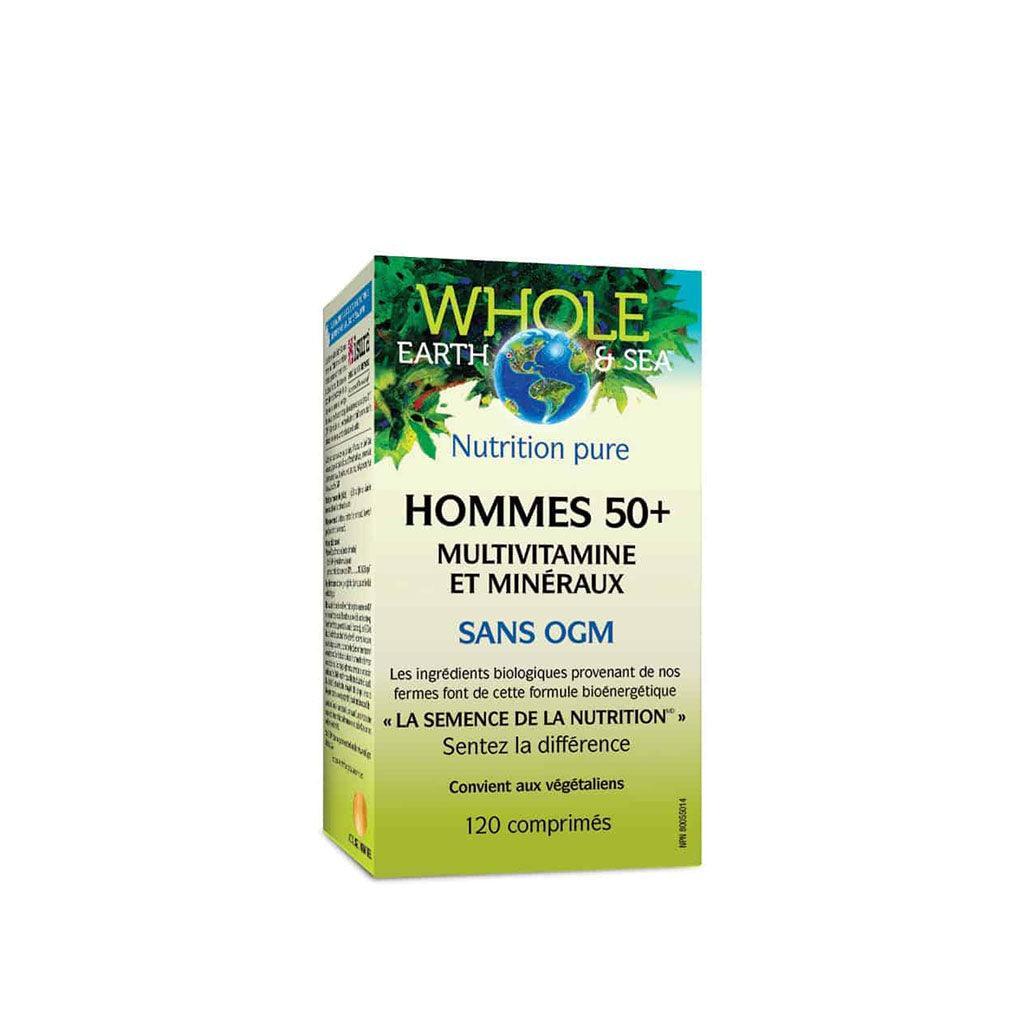 Hommes 50+ Multivitamines & Minéraux Whole Earth & Sea - La Boite à Grains