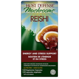 host defense mushrooms reishi soutien de l'énergie et du stress 120 capsules végétales - la boite à grains