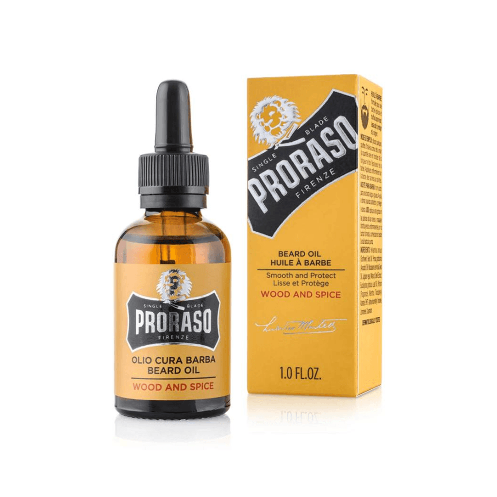 Huile à Barbe Bois et Épices Proraso - La Boite à Grains