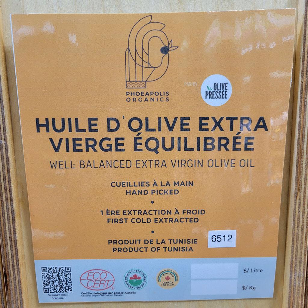 Huile d'Olive Extra Vierge Équilibrée Biologique (Vrac) Olive Pressée - La Boite à Grains