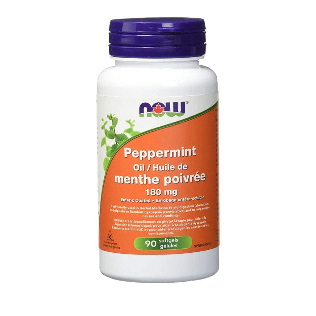 Huile de Menthe Poivrée (Gélules) Now - La Boite à Grains