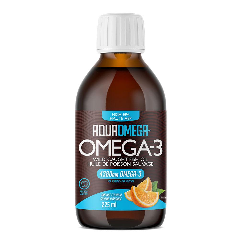 Huile de Poisson Omega-3 Haute Concentration Liquide AquaOmega - La Boite à Grains