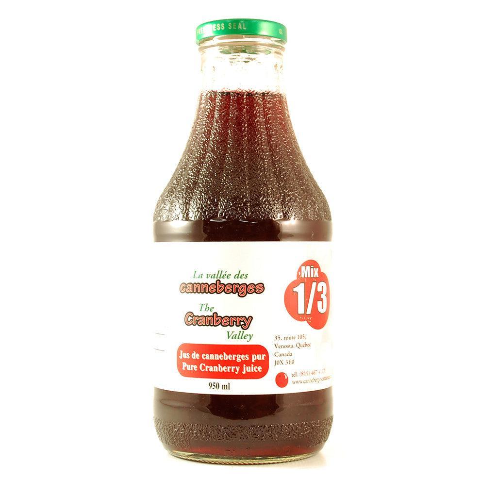 Jus de Canneberges Pur La Vallée des Canneberges - La Boite à Grains