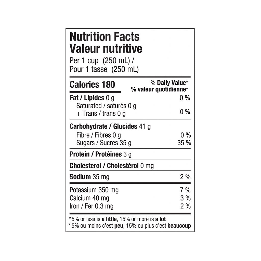 just juice jus de raisin concord biologique 1 litre valeur nutritive