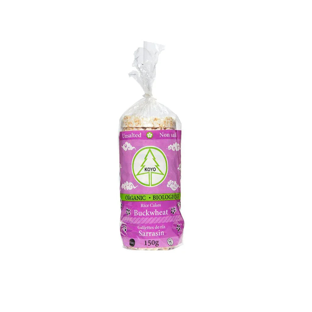 koyo unsalted organic buckwheat rice cakes 150 g - La Boite à Grains