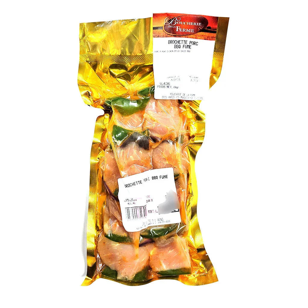 farm butchery smoked bbq pork skewers - La Boite à Grains