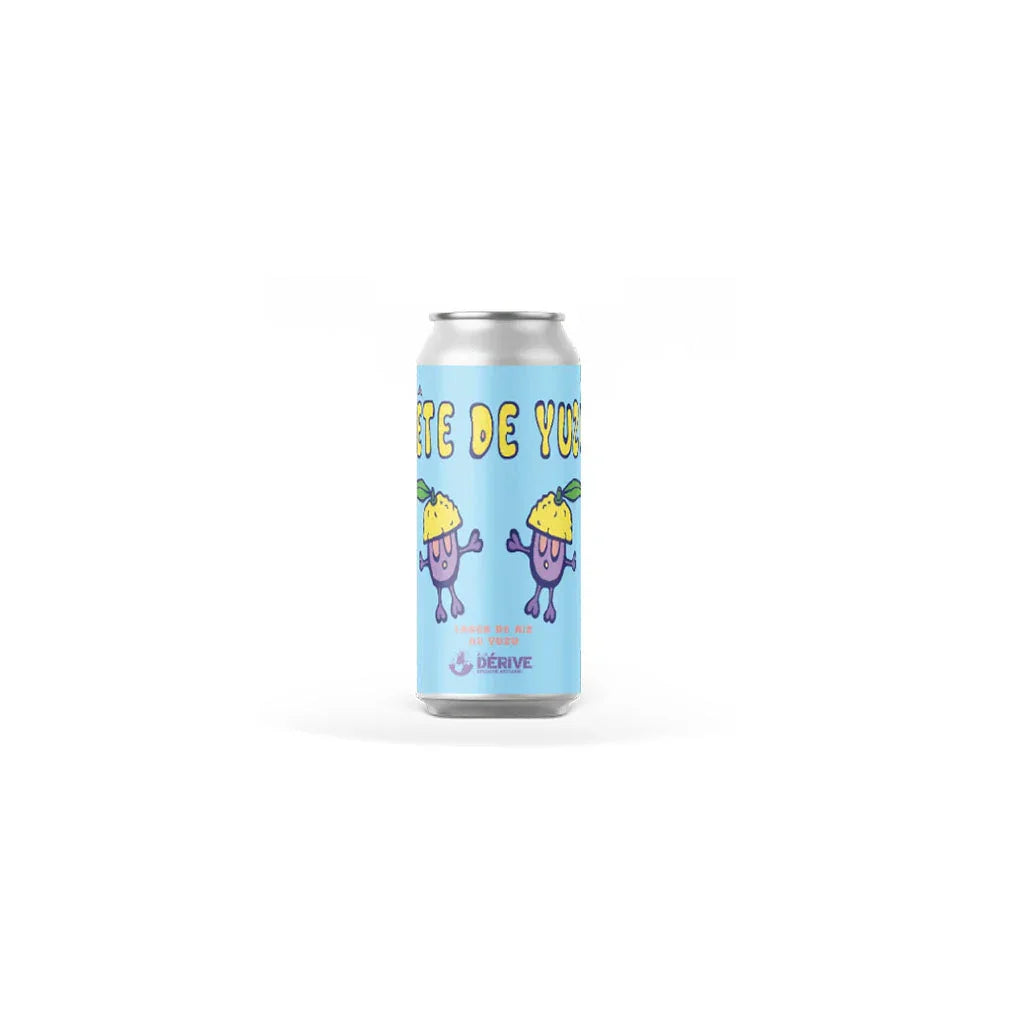 head of yuzu rice lager with yuzu La Dérive - La Boite à Grains
