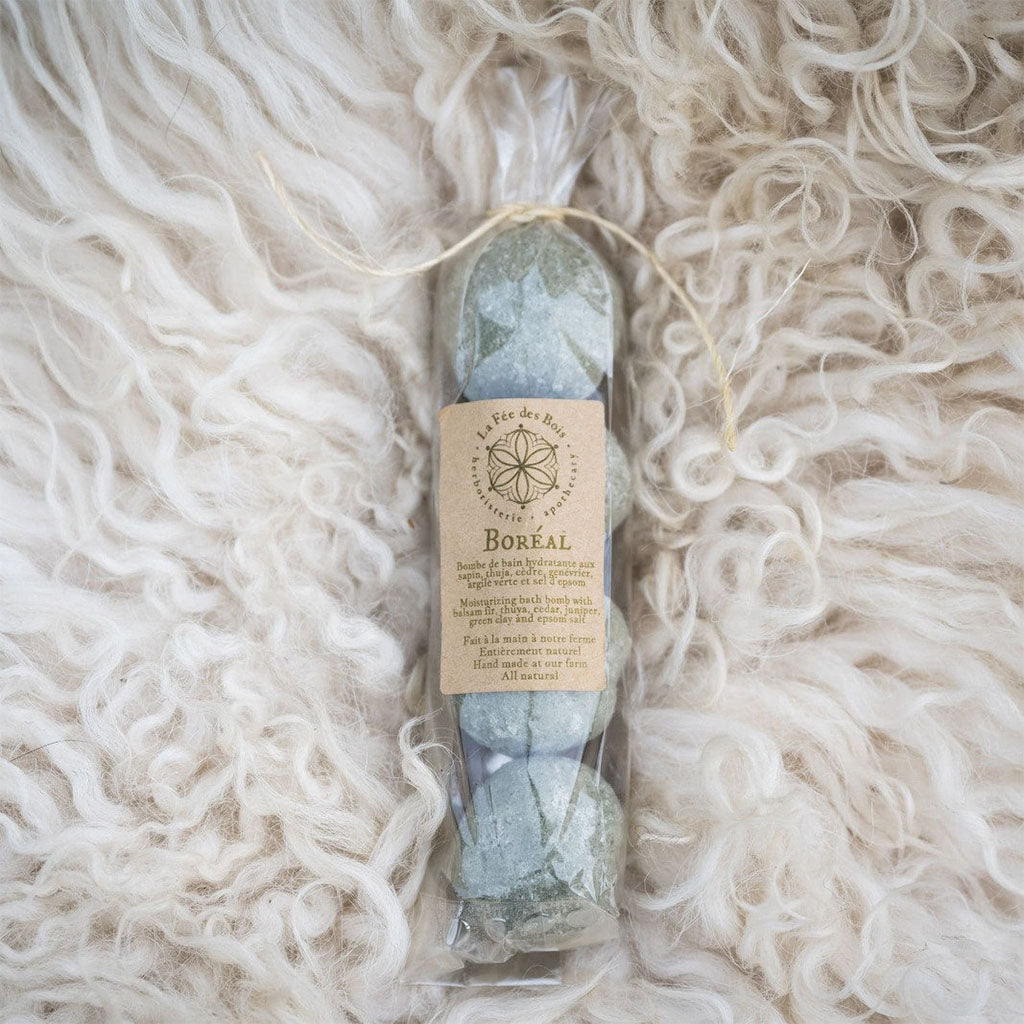 Bombe de Bain Hydratante Boréal La Fée des Bois - La Boite à Grains