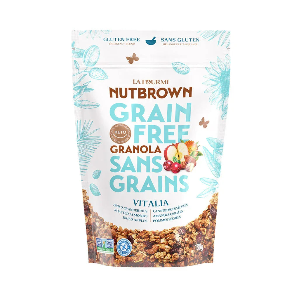 the nutbrown ant granola vitalia grain free 180 g