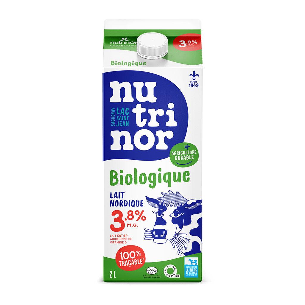Lait Nordique Biologique 3.8% Nutrinor - La Boite à Grains
