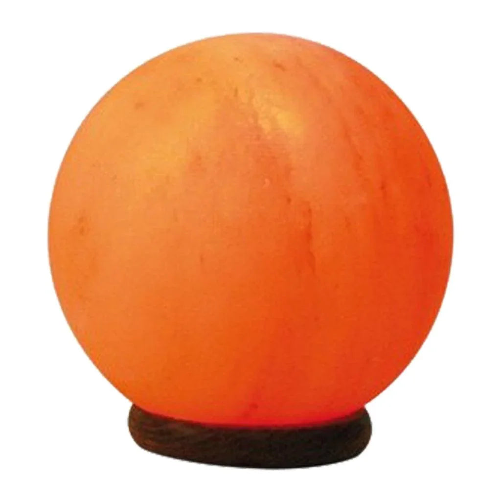 Lampe Sphérique de Sel Cristallin de l'Himalaya Lumière de Sel - La Boite à Grains