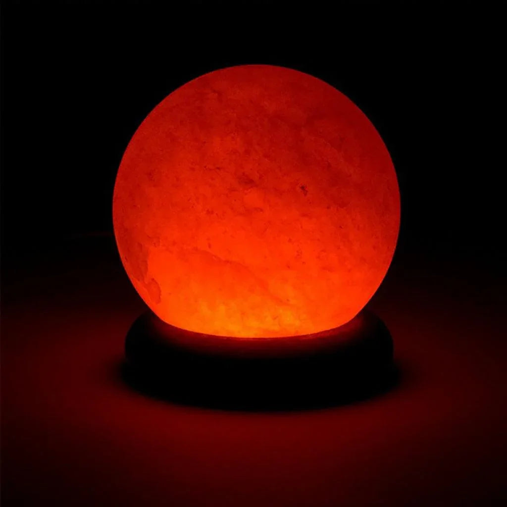 Spherical Himalayan Salt Lamp for Computers Salt Light - La Boite à Grains