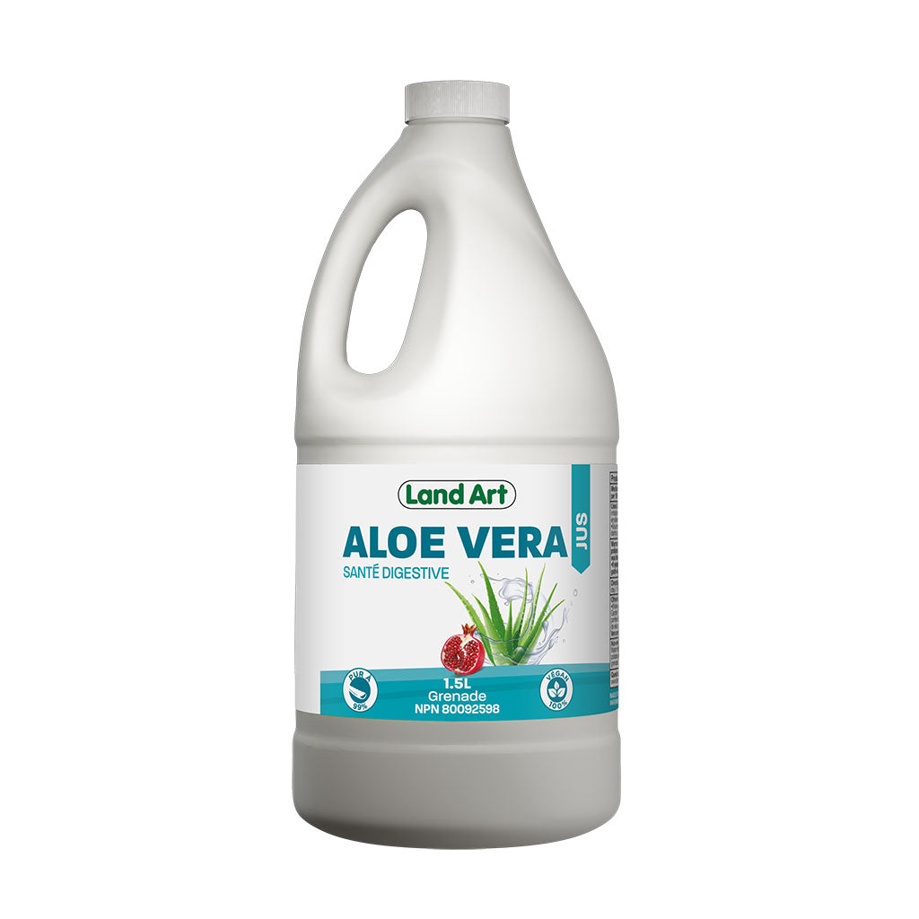 jus aloe vera grenade Land Art - La Boite à Grains