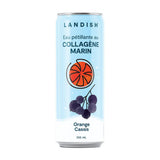 Landish blackcurrant orange marine collagen sparkling water - La Boite à Grains