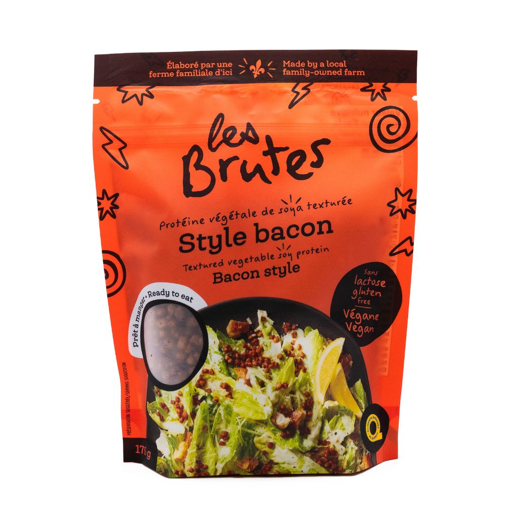 Bacon-Style Textured Vegetable Protein Les Brutes - La Boite à Grains