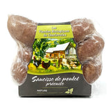 saucisses de poulet précuites nature Les Viandes bio de Charlevoix - La Boite à Grains