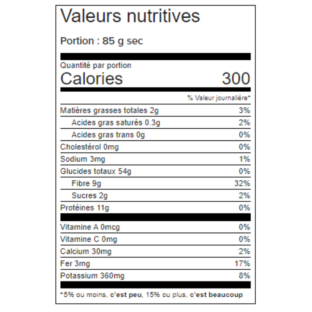 felicetti pâtes linguine grand épeautre biologique 340 g valeure nutritive