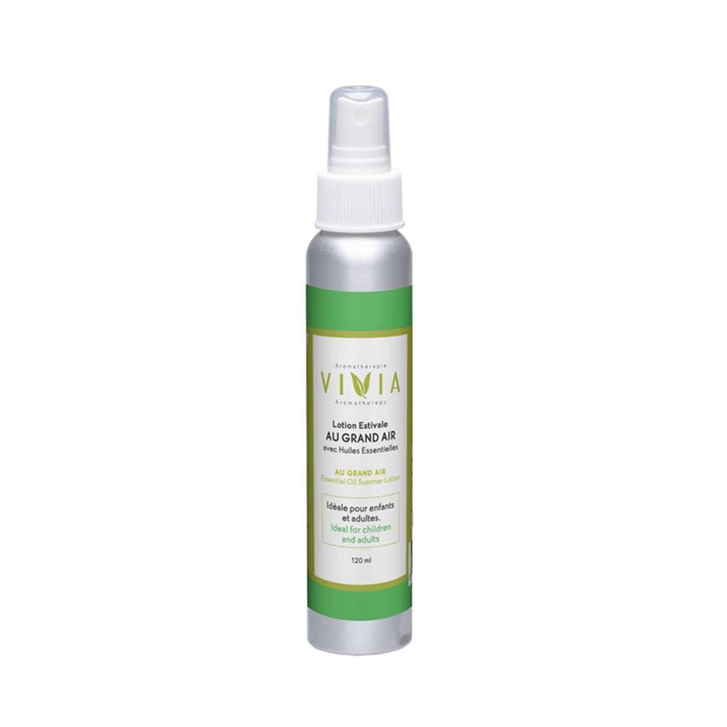 Lotion Estivale Au Grand Air avec Huiles Essentielles Vivia Aromathérapie - La Boite à Grains