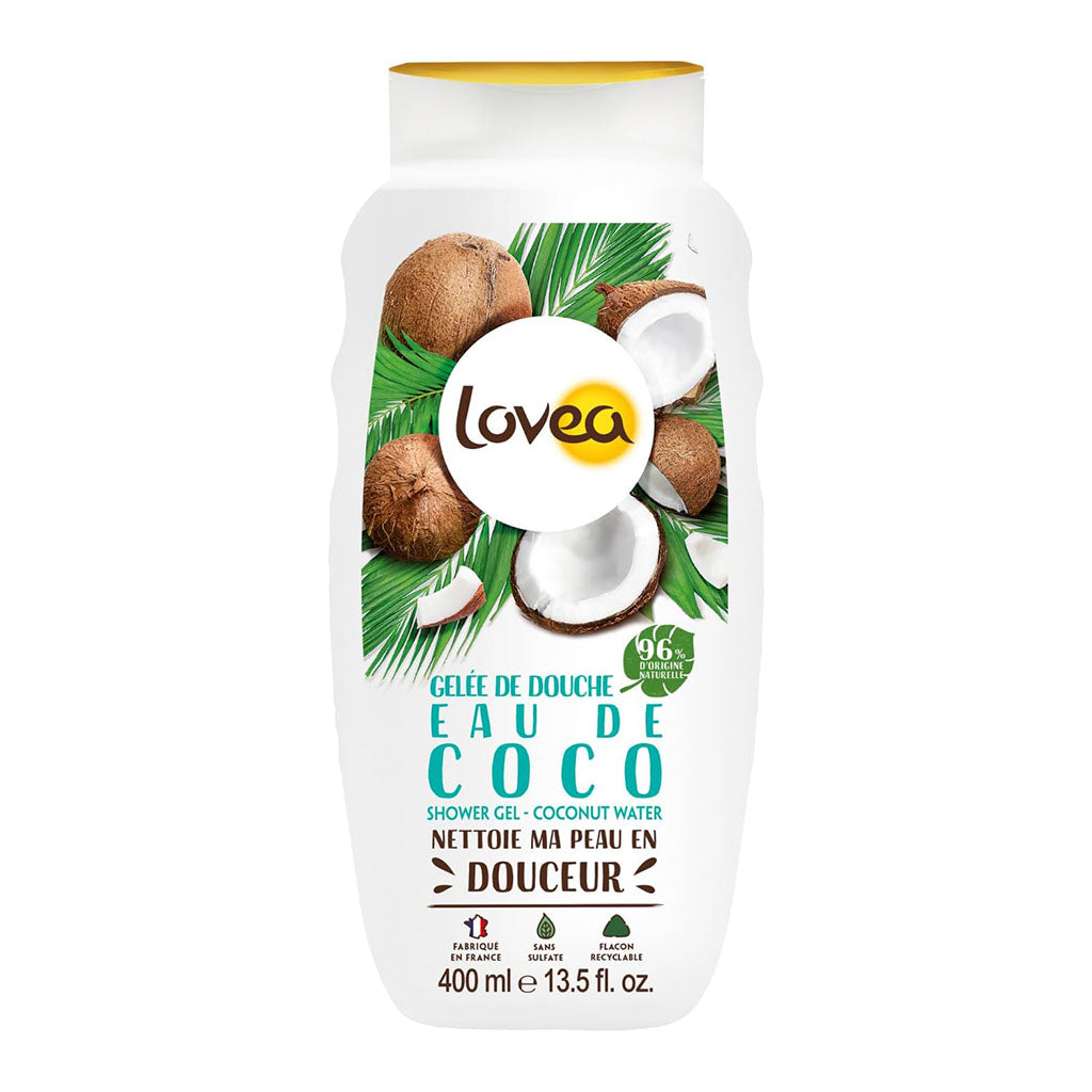 lovea gelée de douche eau de coco 400 ml