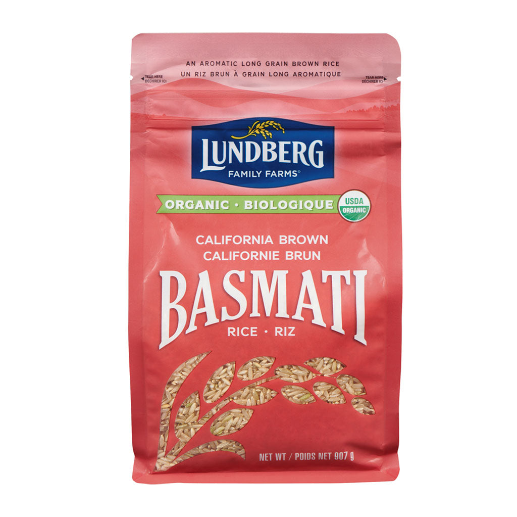 lundberg riz basmati Californie brun biologique 907 g - La Boite à Grains