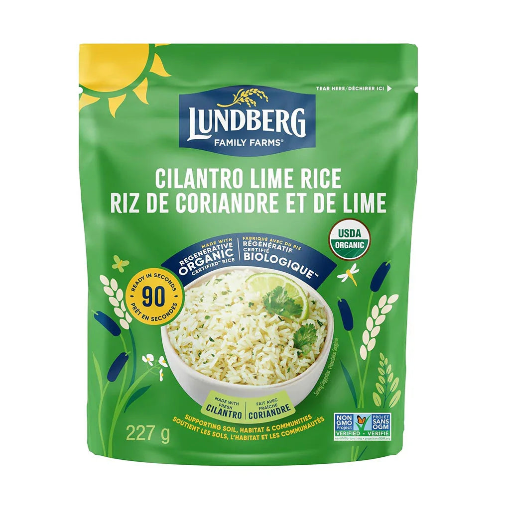 lundberg organic cilantro and lime rice 227 g - La Boite à Grains