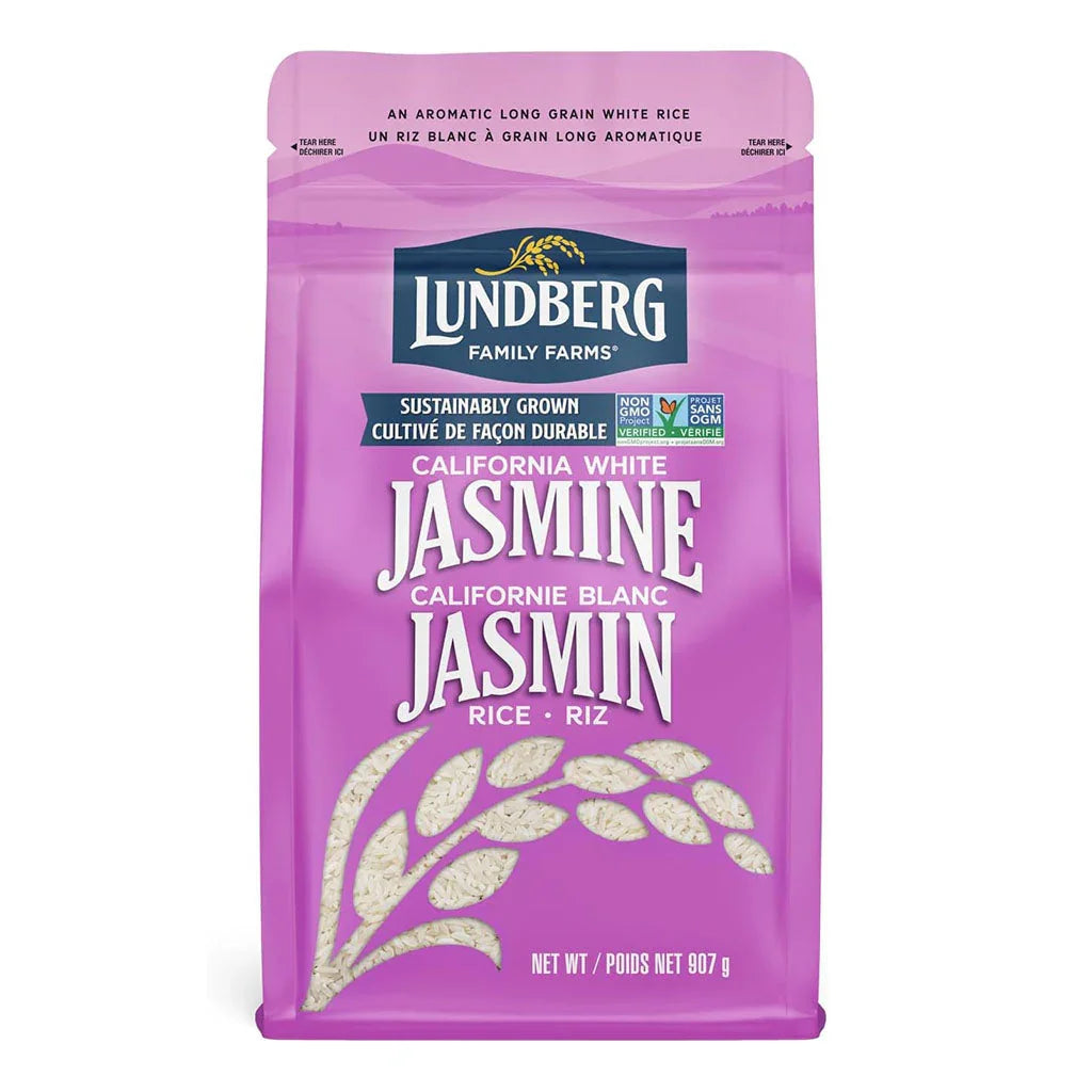 lundberg white jasmine rice from California 907 g - La Boite à Grains
