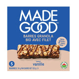 granola bars with vanilla flavor drizzle Made Good - La Boite à Grains
