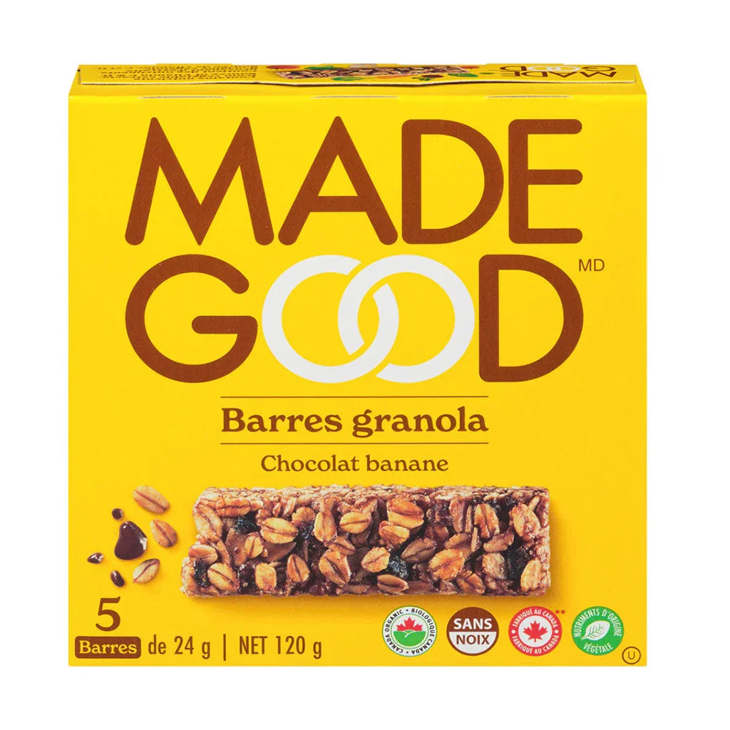 made good banana chocolate granola bars 120 g