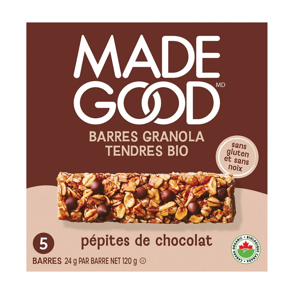 Made Good soft chocolate chip granola bars - La Boite à Grains