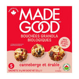 bouchées granola biologiques canneberge érable biologiques Made Good - La Boite à Grains