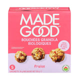 organic strawberry granola bites Made Good - La Boite à Grains