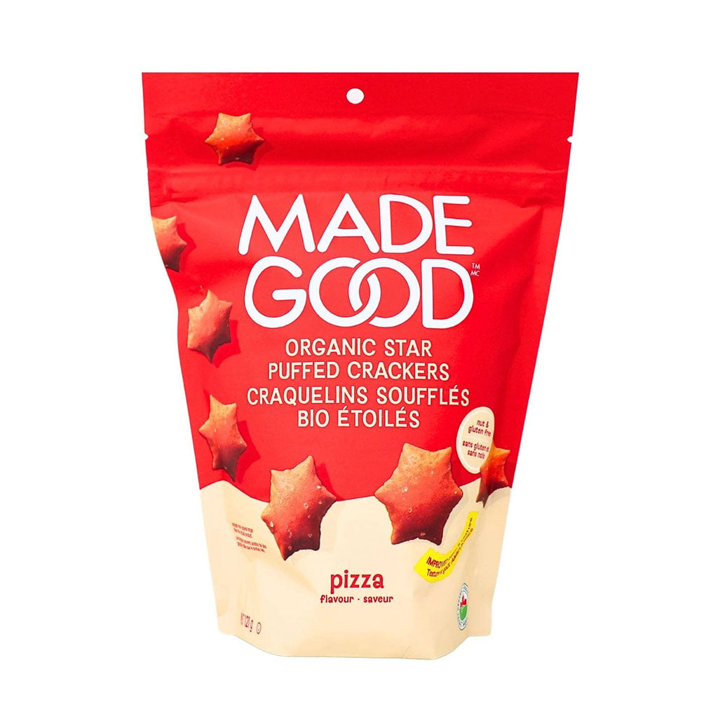 craquelins soufflés bio étoilés saveur pizza Made Good - La Boite à Grains