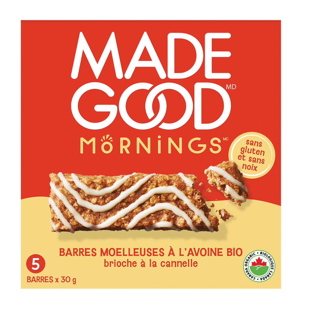 made good mornings barres moelleuses brioche à la cannelle - La Boite à Grains