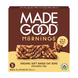Mornings organic soft baked oat bars chocolate chip Made Good - La Boite à Grains