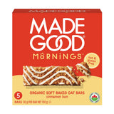 Mornings organic soft baked oat bars cinnamon bun Made Good - La Boite à Grains