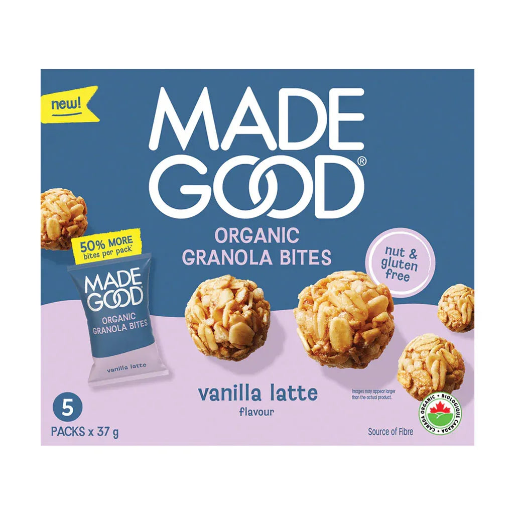 organic granola bites vanilla latte flavor Made Good - La Boite à Grains