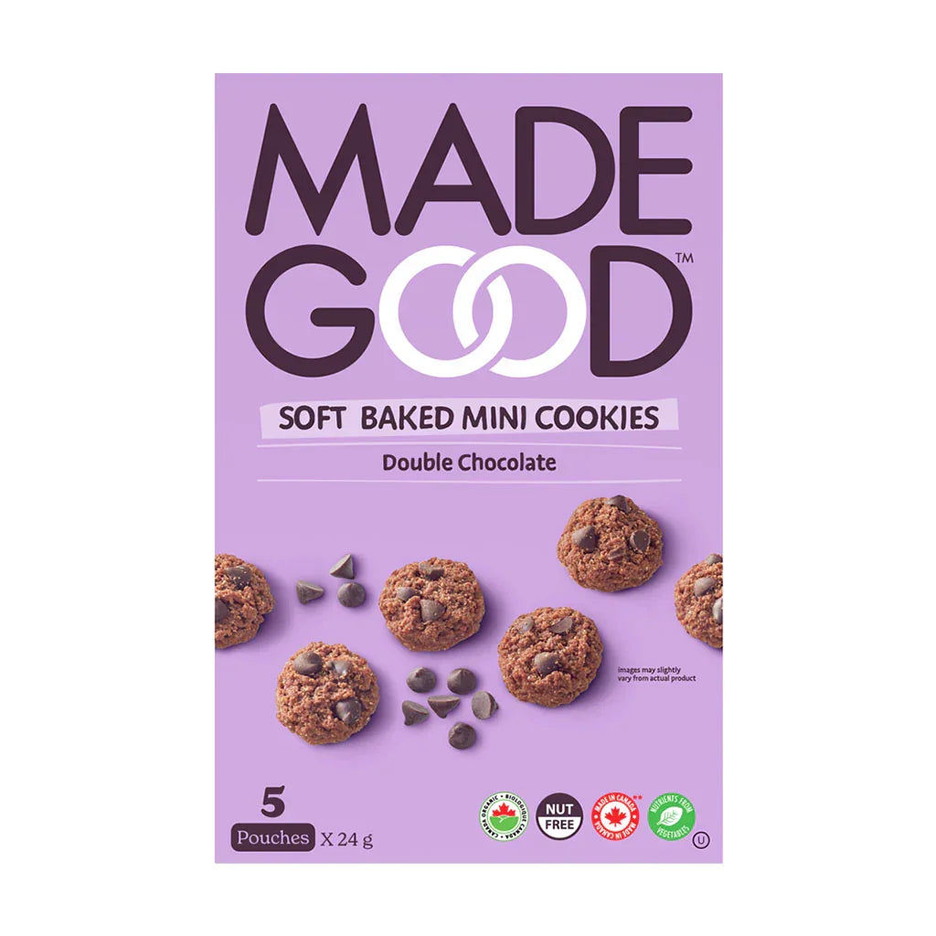 soft baked mini cookies double chocolate Made Good - La Boite à Grains
