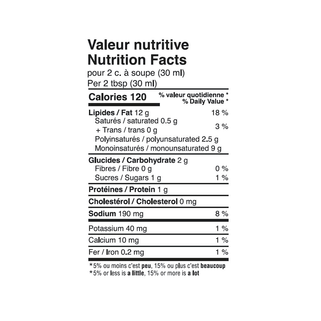 maison orphée vinaigrette passion du jardin 250 ml - La Boite à Grains