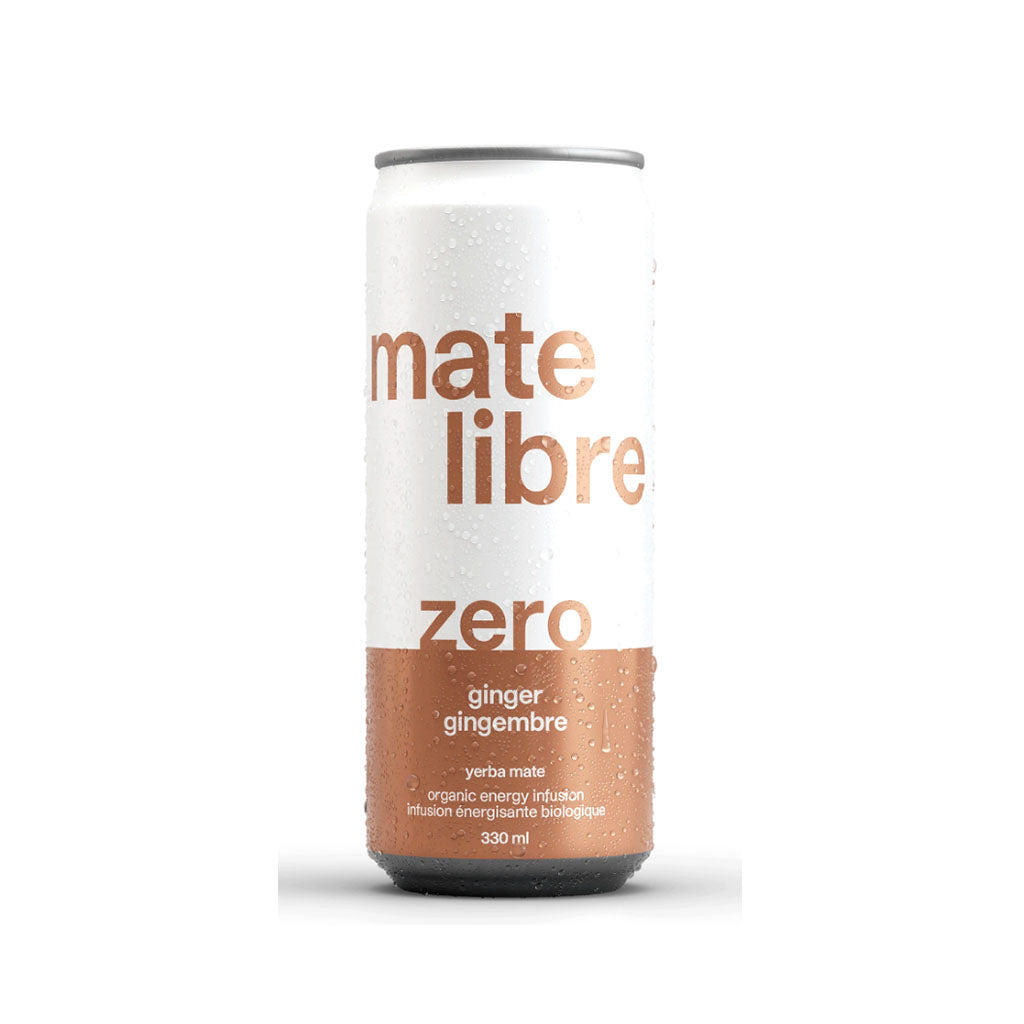 mate libre zéro gingembre yerba mate biologique 330 ml