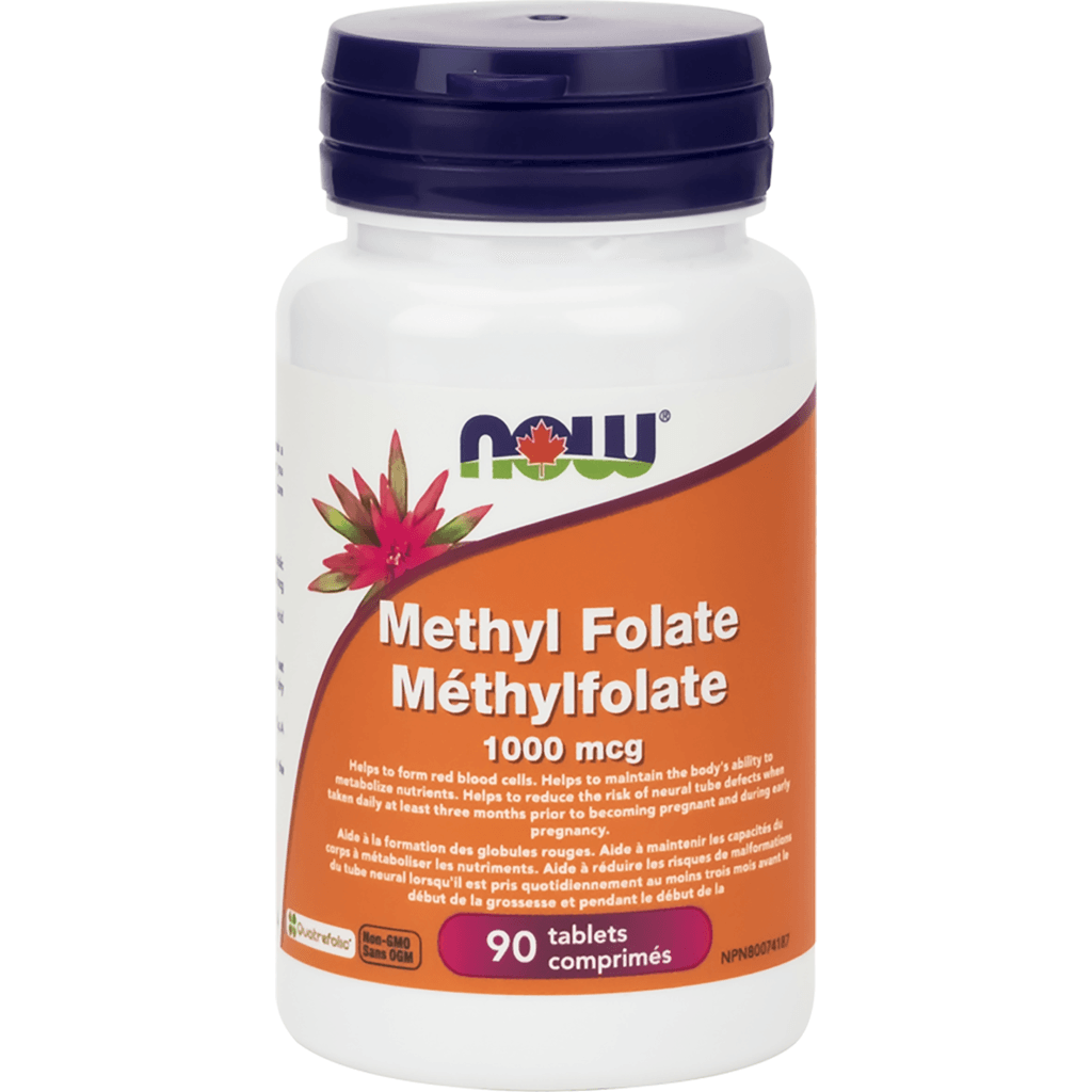 Méthylfolate 1000 mcg Now - La Boite à Grains