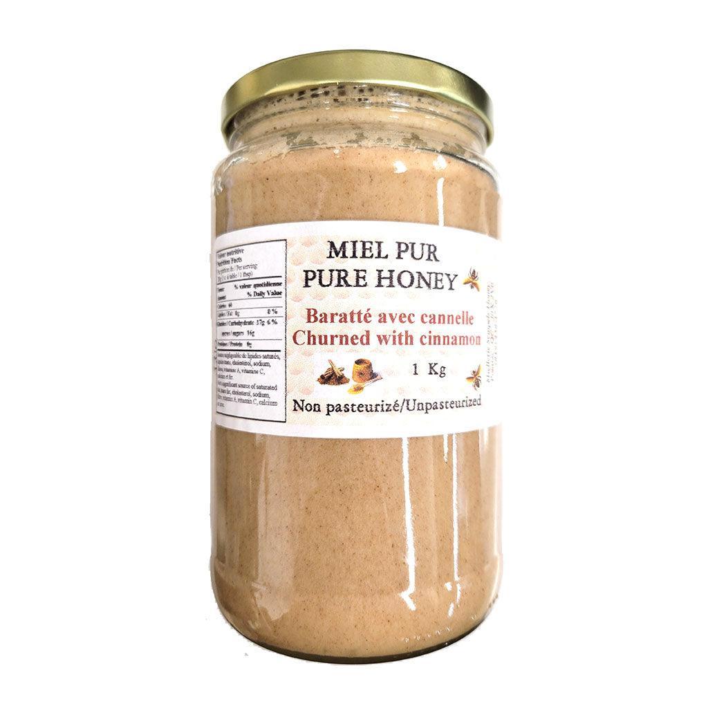 Pure Churned Honey with Cinnamon Miellerie Sempels