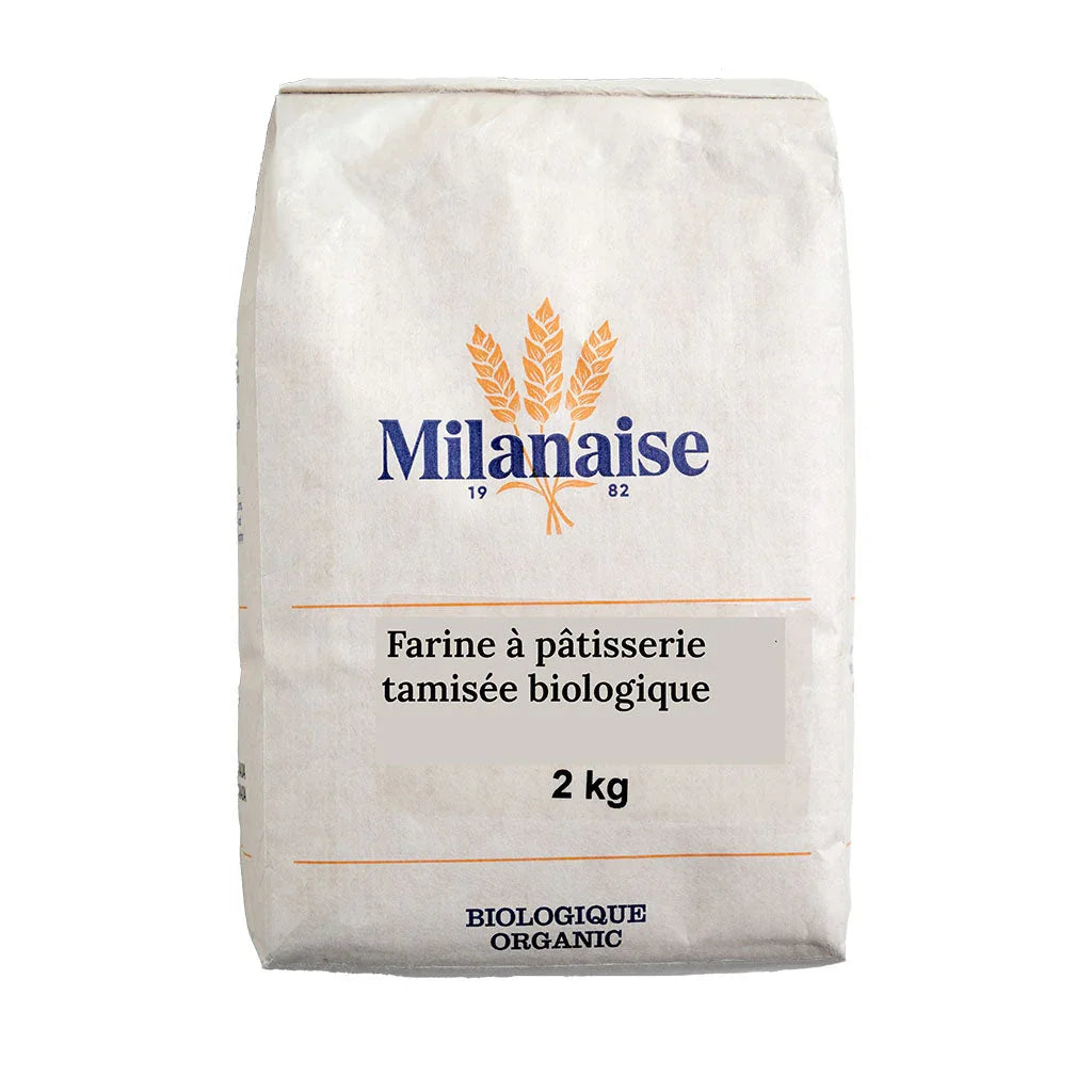 farine à pâtisserie tamisée biologique Milanaise - La Boite à Grains