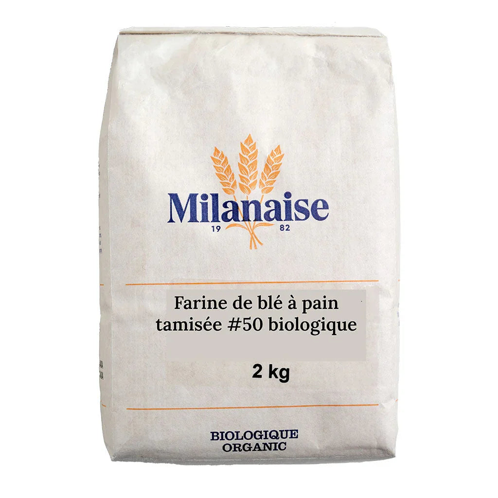 farine de blé pain tamisée biologique Milanaise - La Boite à Grains